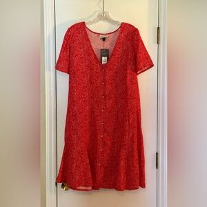 NEW! Universal Thread Red Mini Dress with Button Detail